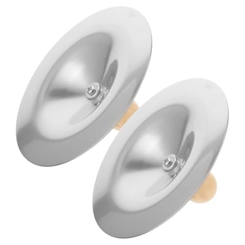 BESTonZON 2 Stück Teiliges Fingerzimbel aus Mini Musikinstrumente für Klarer Geeignet für Früherziehung Tanz und Kinderspiele Robust und Einfach zu Bedienen von BESTonZON