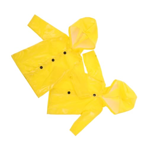 BESTonZON 2 Stück Teiliges Gelbes Puppen-Regenmantel- Leicht Anzuziehen Strapazierfähige Regenjacke für Puppen für Ankleiden und Outdoor-Spiel BESTonZON 2 Stück Teiliges Gelbes Puppen-Regenmantel- Leicht Anzuziehen Strapazierfähige Regenjacke für Puppen für Ankleiden und Outdoor-Spiel von BESTonZON