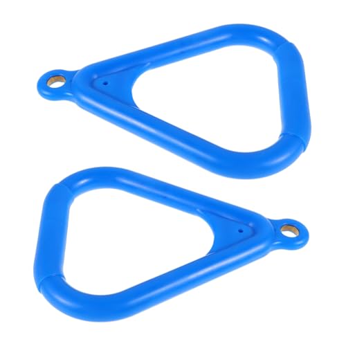 BESTonZON 2 Stück Teiliges Gymnastikring Blau mit Rutschfestem Griff Einfache Montage Vielseitig für Indoor und Outdoor Fördert Koordination und Kraftaufbau Beim Klettern und Turnen von BESTonZON