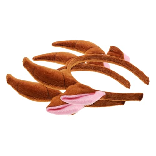 BESTonZON 2 Stück Teiliges Haarreif mit Braunen Bullhörnern Robustes Langlebiges Horn Stirnband für Erwachsene Einzigartiges Cosplay Accessoire für Kostüm Partys und Karneval von BESTonZON