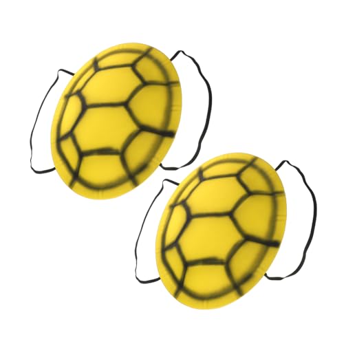 BESTonZON 2 Stück Teiliges Halloween Schildkrötenkostüm aus Langlebigem Eva Leuchtend Gelber Schildkrötenpanzer zum Schnellen Anziehen Wiederverwendbar für Karneval Cosplay Party und von BESTonZON