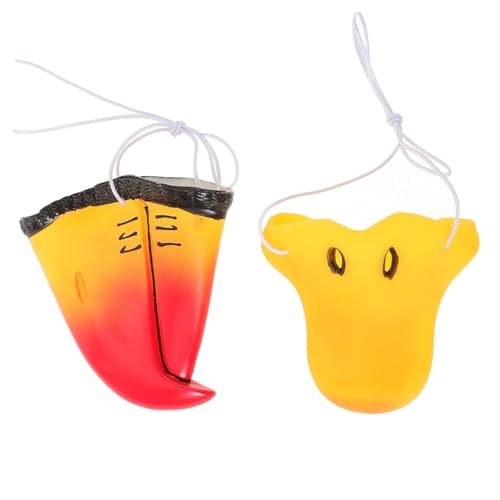 BESTonZON 2 Stück Teiliges Halloween Tiernasen Duck Papagei Kompakte und Langlebige Tier Nasen Requisiten für Lustiges Animal Cosplay Robust und Realistisch für Kostümpartys und Rollenspiele BESTonZON 2 Stück Teiliges Halloween Tiernasen Duck Papagei Kompakte und Langlebige Tier Nasen Requisiten für Lustiges Animal Cosplay Robust und Realistisch für Kostümpartys und Rollenspiele von BESTonZON