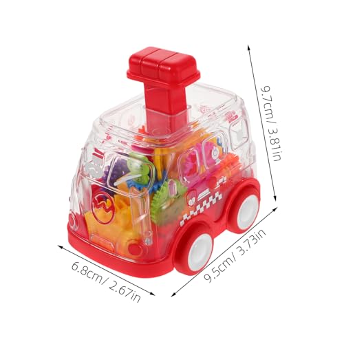 BESTonZON 2 Stück Teiliges Kinderfahrzeug Transparente Zahnräder Press to Go Friktionsauto Bunte Zahnräder Robustes Fahrzeug Motorisches Lernen für Kleinkinder Montessori Geeignet BESTonZON 2 Stück Teiliges Kinderfahrzeug Transparente Zahnräder Press to Go Friktionsauto Bunte Zahnräder Robustes Fahrzeug Motorisches Lernen für Kleinkinder Montessori Geeignet von BESTonZON