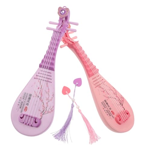 BESTonZON 2 Stück Teiliges Kindgerechtes Design Einfach zu Montessori Musikspielzeug Frühkindliche Musikausbildung Realistische Miniatur Saiteninstrumente für Kleinkinder und Vorschulkinder von BESTonZON