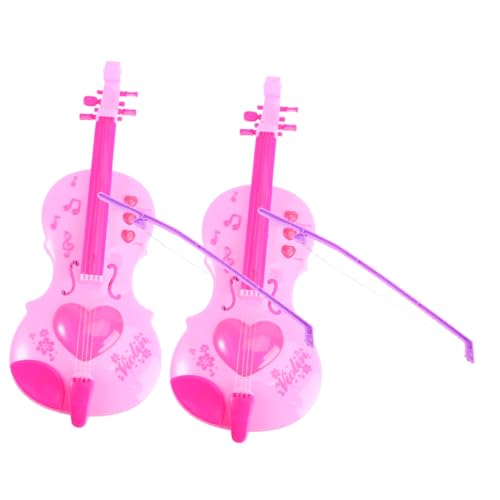 BESTonZON 2 Stück Teiliges Kindgerechtes Musikinstrument Lernspielzeug Realistische Mini Violine für Anfänger Sichere Oberfläche Fördert Musikinteresse und Kreativität bei Zufällige Farbe BESTonZON 2 Stück Teiliges Kindgerechtes Musikinstrument Lernspielzeug Realistische Mini Violine für Anfänger Sichere Oberfläche Fördert Musikinteresse und Kreativität bei Zufällige Farbe von BESTonZON