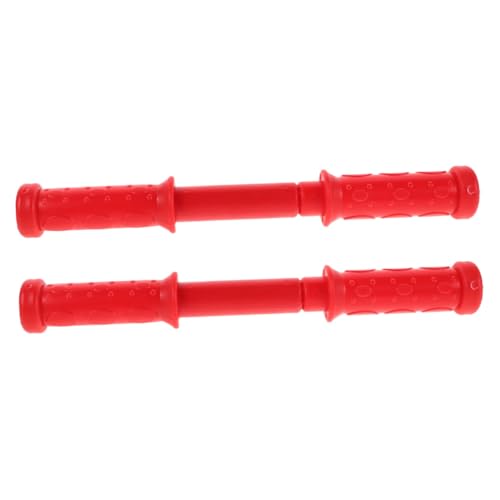 BESTonZON 2 Stück Teiliges Kunststoff Ersatzgriff Schaukelpferd Kindersicherer Abwischbarer Ergonomischer Schraubgriff Kompatibel mit Verschiedenen Holzpferd-spielzeugen Rot von BESTonZON