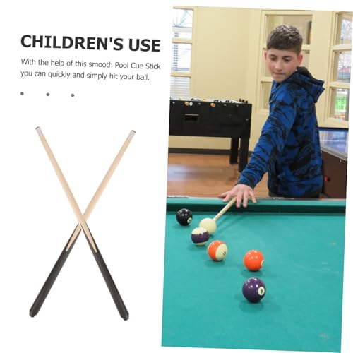 BESTonZON 2 Stück Teiliges Mini Billard Queue Kurze Pool Queue aus Holz Leicht und rutschfest für Anfänger und Engere Räume Komfortabler Griff Langlebig und Präzise für Tischbillard BESTonZON 2 Stück Teiliges Mini Billard Queue Kurze Pool Queue aus Holz Leicht und rutschfest für Anfänger und Engere Räume Komfortabler Griff Langlebig und Präzise für Tischbillard von BESTonZON
