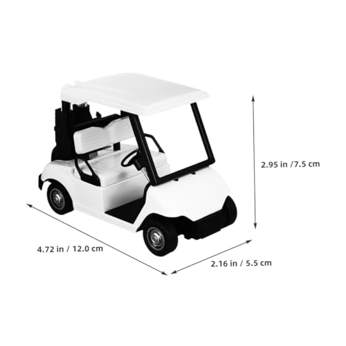 BESTonZON 2 Stück Teiliges Mini golfwagen Modell aus Langlebiger Legierung mit Realistischer Zurückziehfunktion Detailgetreues Sammlerstück für Spiele und Golf Themen Dekoration von BESTonZON