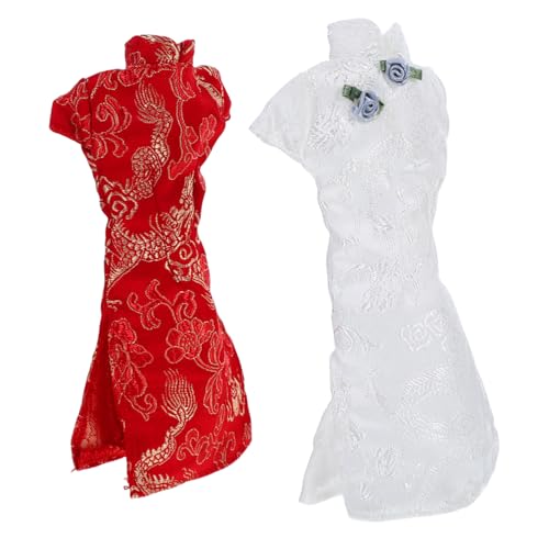 BESTonZON 2 Stück Teiliges Puppen Cheongsam Wiederverwendbare Klassische Chinesische Puppenkleidung Leichtes Strapazierfähiges Material Dekoratives Kostüm für Puppen BESTonZON 2 Stück Teiliges Puppen Cheongsam Wiederverwendbare Klassische Chinesische Puppenkleidung Leichtes Strapazierfähiges Material Dekoratives Kostüm für Puppen von BESTonZON