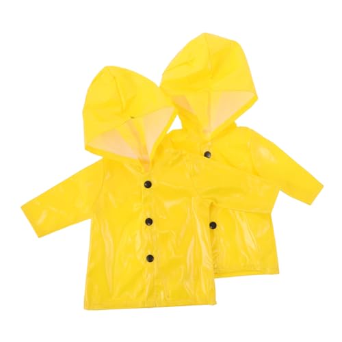 BESTonZON 2 Stück Teiliges Puppen-regenkleid Gelber Puppenregenmantel Puppe Wasserdichtes Puppenkostüm Realistisches Puppen Outfit für Kreatives Rollenspiel BESTonZON 2 Stück Teiliges Puppen-regenkleid Gelber Puppenregenmantel Puppe Wasserdichtes Puppenkostüm Realistisches Puppen Outfit für Kreatives Rollenspiel von BESTonZON