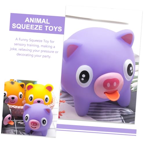 BESTonZON 2 Stück Teiliges Tier Squeeze Langsamer Rückstellung Lustiges Stressabbau Sensorikspielzeug für Büro Schule und Party Niedliches Quietschspielzeug für Erwachsene von BESTonZON