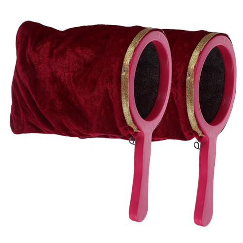 BESTonZON 2 Stück Teiliges Tricks Bag Bühnenrequisit mit Kunststoffgriff Vielseitiger Zaubertrickbeutel für Bühnenauftritte Sichere Glatte Oberfläche Auffälliges Rotes Design für Anfänger BESTonZON 2 Stück Teiliges Tricks Bag Bühnenrequisit mit Kunststoffgriff Vielseitiger Zaubertrickbeutel für Bühnenauftritte Sichere Glatte Oberfläche Auffälliges Rotes Design für Anfänger von BESTonZON