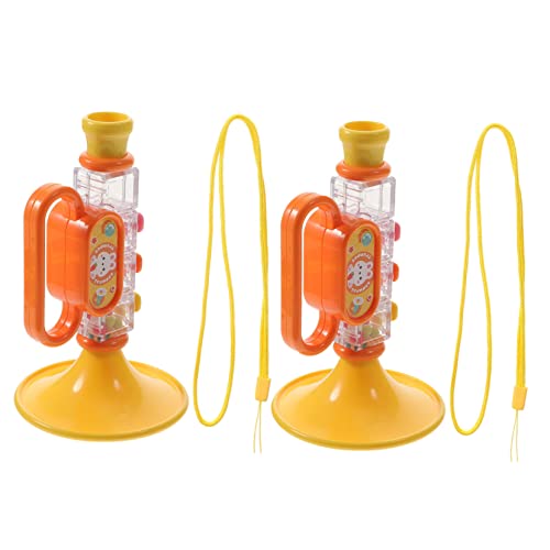 BESTonZON 2 Stück Teiliges Trompete aus Hochwertigem Sichere und Langlebige Musikinstrumente für Kleinkinder Fördert Musikalische Fähigkeiten und Spielspaß Geschenkidee für Mädchen und BESTonZON 2 Stück Teiliges Trompete aus Hochwertigem Sichere und Langlebige Musikinstrumente für Kleinkinder Fördert Musikalische Fähigkeiten und Spielspaß Geschenkidee für Mädchen und von BESTonZON