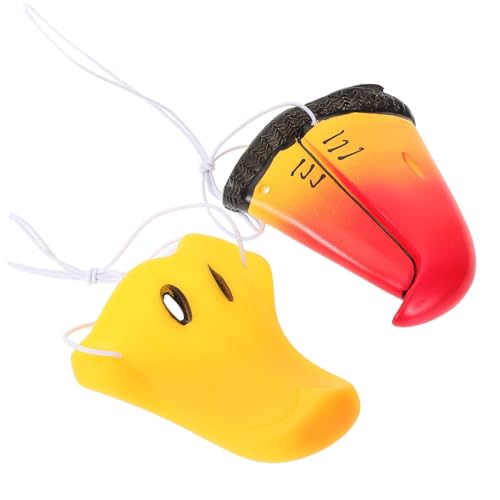 BESTonZON 2 Stück Tiernasen Kostümzubehör Entenschnabel und Papageiennase für Halloween Cosplay für Partys und Kostüme Strapazierfähiges und Sicheres Material Passendes Design für BESTonZON 2 Stück Tiernasen Kostümzubehör Entenschnabel und Papageiennase für Halloween Cosplay für Partys und Kostüme Strapazierfähiges und Sicheres Material Passendes Design für von BESTonZON