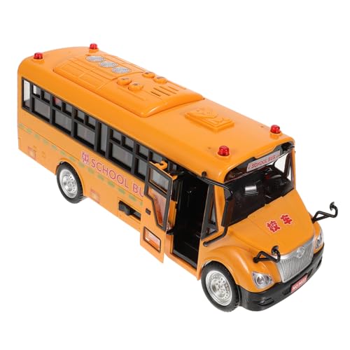 BESTonZON 2St Trägheitsauto Spielzeug für Kinder kinderspielzeug Kinderwagen für Kinder Schulbus aus Plastik Spielzeuge Autos Spielzeug Trägheitsbus Schulbus Spielzeug Mini LKW Modellauto von BESTonZON