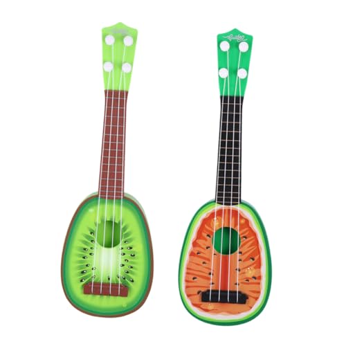 BESTonZON 2 Stück Ukulele Mini Frucht Design Wassermelone und Kiwi Robustes Kunststoffmaterial Pädagogisches Anfänger Instrument für Mädchen und Jungen Farbenfrohes Lernspielzeug BESTonZON 2 Stück Ukulele Mini Frucht Design Wassermelone und Kiwi Robustes Kunststoffmaterial Pädagogisches Anfänger Instrument für Mädchen und Jungen Farbenfrohes Lernspielzeug von BESTonZON