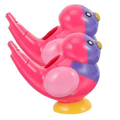 BESTonZON 2 Stück Wasservogelpfeife Für Babys Für Kleinkinder Kinderspielzeug Badespielzeug Spielzeugpfeifen Cartoon Pfeifenspielzeug Zugpfeife Für Vogelspielzeug Kinderpfeife Abs Rosy BESTonZON 2 Stück Wasservogelpfeife Für Babys Für Kleinkinder Kinderspielzeug Badespielzeug Spielzeugpfeifen Cartoon Pfeifenspielzeug Zugpfeife Für Vogelspielzeug Kinderpfeife Abs Rosy von BESTonZON
