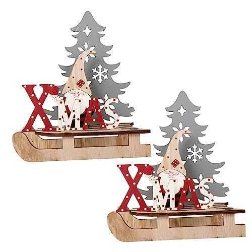 BESTonZON 2 Stück Weihnachtsschmuck weihnachtsdeko bürodeko Christmas décor weihachtsgeschenk gnom Weihnachten weihnachtskugeln Dekorationen Wohnkultur Schlittenverzierung Hölzern Light Grey BESTonZON 2 Stück Weihnachtsschmuck weihnachtsdeko bürodeko Christmas décor weihachtsgeschenk gnom Weihnachten weihnachtskugeln Dekorationen Wohnkultur Schlittenverzierung Hölzern Light Grey von BESTonZON
