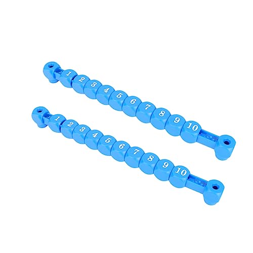 BESTonZON 2 Stücke Billard Scorer Fußball Fußball Fußball Tisch Score Keeper Fußball Score Keeper Zähler Marker Blau von BESTonZON