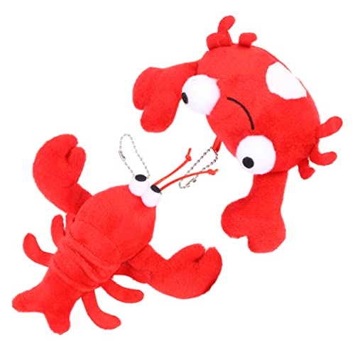 BESTonZON 2 Stücke Krabbenpuppe Mini Plushies Der Hummerkrabben Plüschtier Flauschiger Anhänger Hummeranhänger Hummer Plüschtier Rot Pp Baumwolle BESTonZON 2 Stücke Krabbenpuppe Mini Plushies Der Hummerkrabben Plüschtier Flauschiger Anhänger Hummeranhänger Hummer Plüschtier Rot Pp Baumwolle von BESTonZON