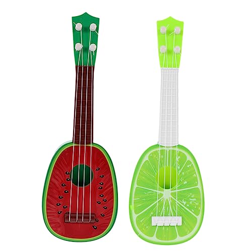 BESTonZON 2 Stücke Saiten Musical Gitarre Mini Gitarre Musik Instrumente Mini Gitarren Mini Musical Instrument Gitarre Musical Gitarre Kunststoff von BESTonZON