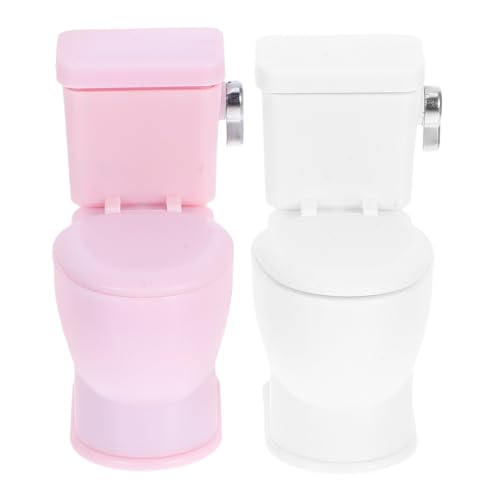 BESTonZON 2-teiliges Puppentöpfchen: Miniatur-badezimmertoiletten Für Puppenhäuser – Realistisches Kleines Toilettenspielzeug Für Die Puppenhausdekoration Und Kreatives Spielen BESTonZON 2-teiliges Puppentöpfchen: Miniatur-badezimmertoiletten Für Puppenhäuser – Realistisches Kleines Toilettenspielzeug Für Die Puppenhausdekoration Und Kreatives Spielen von BESTonZON