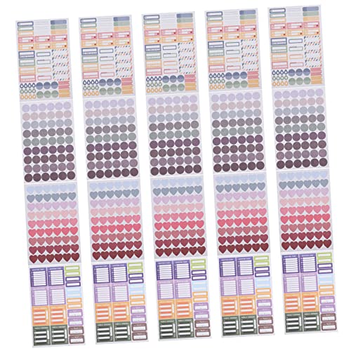 BESTonZON 20 Blätter Memo-Aufkleber Student-Planer-Aufkleber Aufkleber Für Codieretiketten Punktaufkleber Code-Aufkleber Tagebuchaufkleber Budget-Planer-Aufkleber Scrapbook-Aufkleber Papier BESTonZON 20 Blätter Memo-Aufkleber Student-Planer-Aufkleber Aufkleber Für Codieretiketten Punktaufkleber Code-Aufkleber Tagebuchaufkleber Budget-Planer-Aufkleber Scrapbook-Aufkleber Papier von BESTonZON