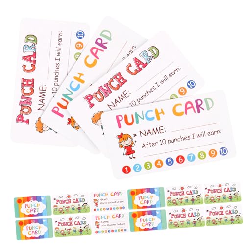 BESTonZON 20 Blatt Kinderkarten Lochkarten Für Den Unterricht Vielkäufer-lochkarte Anreiz Schlagbelohnungen Motivierend Personalisierte Lochkarten Aufdecken Verhalten Ermutigen Papier BESTonZON 20 Blatt Kinderkarten Lochkarten Für Den Unterricht Vielkäufer-lochkarte Anreiz Schlagbelohnungen Motivierend Personalisierte Lochkarten Aufdecken Verhalten Ermutigen Papier von BESTonZON