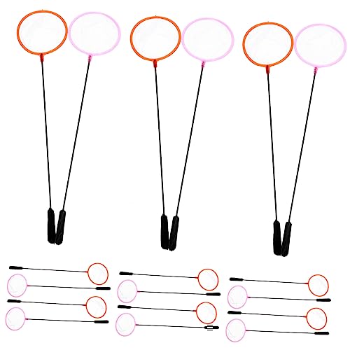 BESTonZON 20 Pcs Legierung Faltbare Fischernetz Fischteich Fang Bunte Fische Fang Net Tuch von BESTonZON