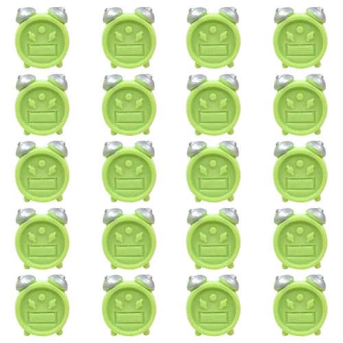 BESTonZON 20 STK Wecker Clocks für für Spielzeuguhren playmobilhaus Miniaturmodell Miniaturen Mini -Lebensmittelspielzeug Nachahmung Uhr Spielzeuguhr aus Harz Green BESTonZON 20 STK Wecker Clocks für für Spielzeuguhren playmobilhaus Miniaturmodell Miniaturen Mini -Lebensmittelspielzeug Nachahmung Uhr Spielzeuguhr aus Harz Green von BESTonZON