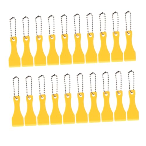 BESTonZON 20 STK. Lotteriekarte Rubbellotterie Lotto-Scratcher-Tool Lottoschein-Scratcher-Tool Rubbellos-Scratcher-Tool Kratzwerkzeug Fahrkartenschaber Ticket-Scratcher-Tool Plastik Yellow von BESTonZON