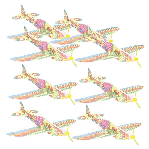 BESTonZON 20 Stck. Schaum-Flugzeug-Modell fliegend Drohne Mini Ebene Outdoor draußen Flugzeug Sammlung Schaumflugzeuge für Segelflugzeuge von BESTonZON