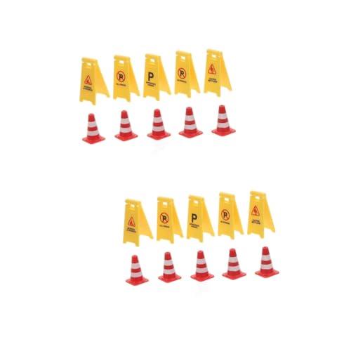 BESTonZON 20 Stck. Teiliges Verkehrsschild Spielzeugset Verkehrszeichen und Verkehrshütchen für Puppenhaus und Sandkasten Pädagogisches zur Verkehrserziehung BESTonZON 20 Stck. Teiliges Verkehrsschild Spielzeugset Verkehrszeichen und Verkehrshütchen für Puppenhaus und Sandkasten Pädagogisches zur Verkehrserziehung von BESTonZON