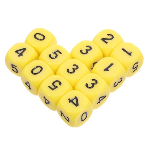 BESTonZON Spannendes Lernwürfel-Set 20-teiliges Mathematik-zahlenwürfel-Set (0–5) Acrylwürfel Sicherer Kunststoff Für Jungen Und Mädchen Und Klassenzimmerspiele von BESTonZON