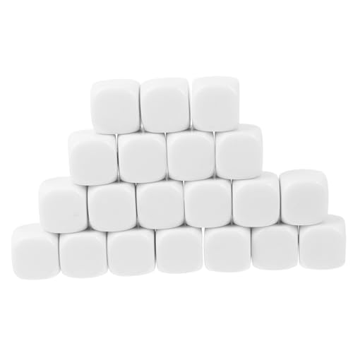 BESTonZON 20 Stück Acryl Blankowürfel mit Glatter Oberfläche und Abgerundeten Ecken Bedruckbare Lernwürfel für DIY Mathespiel Zubehör für Kreatives Gestalten und Zählübungen BESTonZON 20 Stück Acryl Blankowürfel mit Glatter Oberfläche und Abgerundeten Ecken Bedruckbare Lernwürfel für DIY Mathespiel Zubehör für Kreatives Gestalten und Zählübungen von BESTonZON