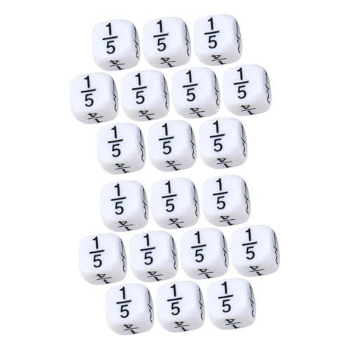 BESTonZON 20 Stück Bruchwürfel Mathe Mathematik- Spielwürfel Mathematik Mathe-Spielstein-Würfel Mathe-Spielwürfel mathematische Würfel kleine Würfel Lehrhilfe Plastik Weiß BESTonZON 20 Stück Bruchwürfel Mathe Mathematik- Spielwürfel Mathematik Mathe-Spielstein-Würfel Mathe-Spielwürfel mathematische Würfel kleine Würfel Lehrhilfe Plastik Weiß von BESTonZON