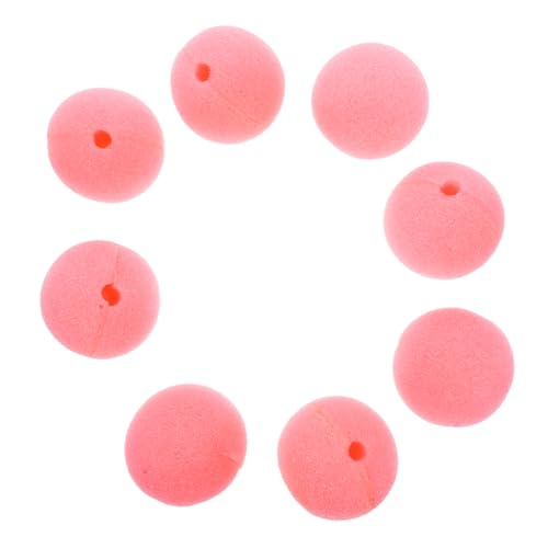 BESTonZON 20 Stück Clown-Nasen-Requisite thematisiert Clown-Cosplay-Stütze Unterlage Zirkusnase für Clown Gesicht Gefälligkeiten für Zirkuspartys Cosplay -Requisite Rentier Nase Schwamm Rosa von BESTonZON