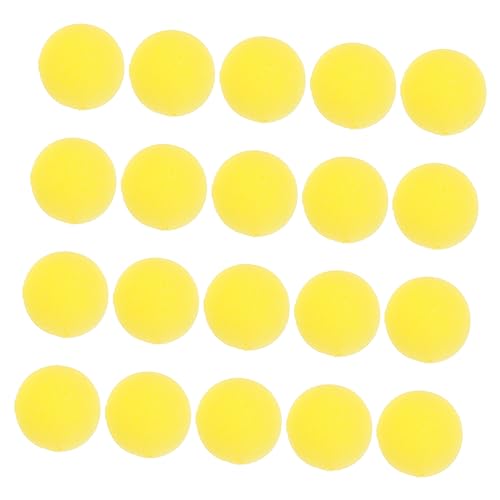BESTonZON 20 Stück Clownsnase Ballon scherzen Clown Kostüm Nase Perlen halloween mitgebsel halllowen camoing perücken Cosplay-Party-Nasenstütze party nase versorgung Schwamm Yellow von BESTonZON