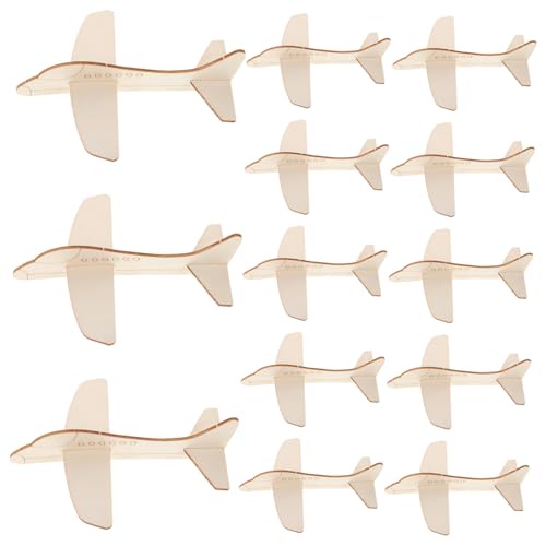 BESTonZON 20 Stück DIY Mini Flugzeuge zum Bemalen für Kreatives Bastelspielzeug für Schule Reisen und Kunstprojekte Umweltfreundliches Holzmaterial BESTonZON 20 Stück DIY Mini Flugzeuge zum Bemalen für Kreatives Bastelspielzeug für Schule Reisen und Kunstprojekte Umweltfreundliches Holzmaterial von BESTonZON