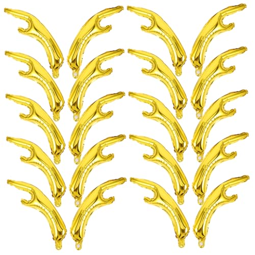 BESTonZON 20 Stück Goldene Elchgeweih Folienballons Weihnachtsdeko Aufblasbare Rentierhörner Partyornamente für Festliche Fotos und Kreative BESTonZON 20 Stück Goldene Elchgeweih Folienballons Weihnachtsdeko Aufblasbare Rentierhörner Partyornamente für Festliche Fotos und Kreative von BESTonZON