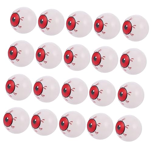 BESTonZON 20 Stück Halloween-Augapfel Halloween Gadget Halloween Costume partydekoration Halloween-Gadgets Party Halloween Dekorationen Erwachsene süß blutige Augen gruseliges rot von BESTonZON
