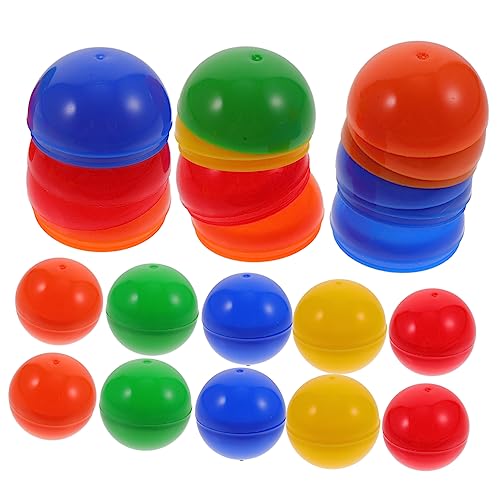BESTonZON 20 Stück Hohle Spielzeugbälle tischtennisball tischfussball tischtenniskelle kunststoffball hohlkugeln Dekoration Bälle für Bällebad nur farbige Kugeln Hohle Kugel Plastik Colorful von BESTonZON