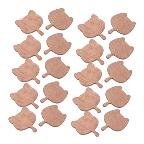 BESTonZON 20 Stück Holz Schneidebrett für Puppenhaus Kreative Küchenaccessoires für Fantasievolles Spiel und Stilvolle Wohnkultur von BESTonZON