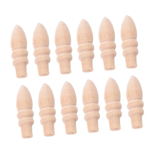 BESTonZON 20 Stück Holzperlen Modell Mini Schubladengriffe Mini Haus Schubladengriffe Mini Schubladengriffe Miniaturen Puppenhaus Zubehör Kleine Schubladengriffe Miniaturgriffe Mini von BESTonZON