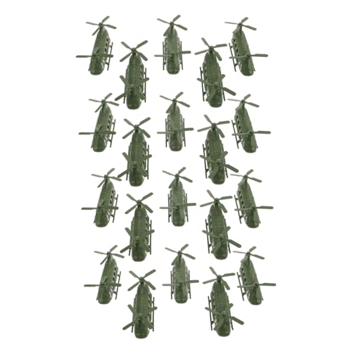 BESTonZON 20 Stück Hubschrauber Modell Spielzeugflugzeuge für Jungen Mädchen Dekorative Hubschrauber Spielszenen Sandtisch Transportflugzeug Sammlung für Kinderzimmer und Zuhause von BESTonZON