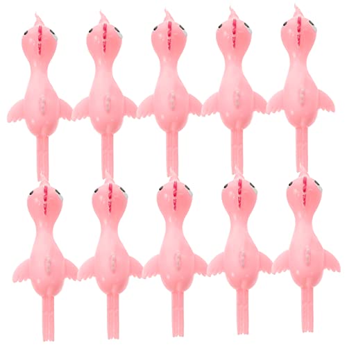 BESTonZON 20 Stück Katapult-Küken- hühner pummeluff Kuscheltier kindergeburtstags mitgebsel Klebriges Interaktives Fingerspielzeug Kinderversorgung Vinyl Rosa von BESTonZON
