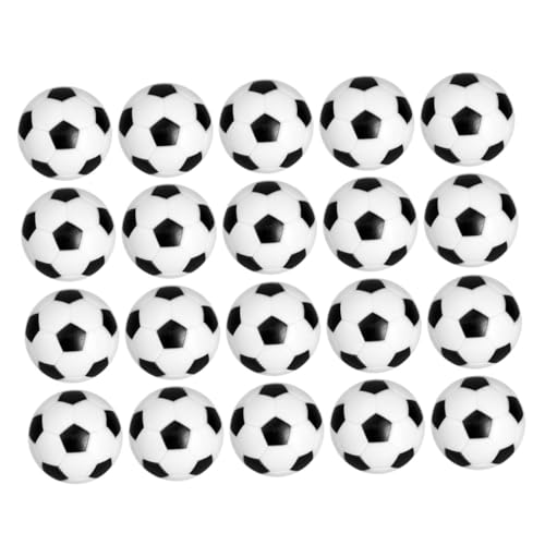 BESTonZON 20 Stück Kickermaschine Mini-Sportbälle Mini-Fußbälle als Gastgeschenke Tischfußballspieltisch tischfussballtisch Foosball für Erwachsene Schreibtisch-Fußbälle Harz von BESTonZON