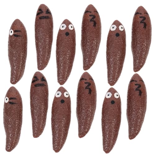 BESTonZON 20 Stück Kotspielzeug Zum Auswerfen Kinderparty Gefälligkeiten Künstliche Kotspielzeuge Gefälschtes Poop- Dehnbare Schleuderspielzeuge Lustiges Kinderspielzeug Coffee von BESTonZON