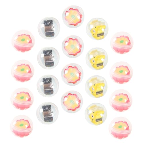 BESTonZON 20 Stück Kunststoffkugeln, Zu Öffnende Kapseln, Spielzeug Für Kinder, Goodie-bag-füller Mit Silikon-bleistiftanhängern BESTonZON 20 Stück Kunststoffkugeln, Zu Öffnende Kapseln, Spielzeug Für Kinder, Goodie-bag-füller Mit Silikon-bleistiftanhängern von BESTonZON