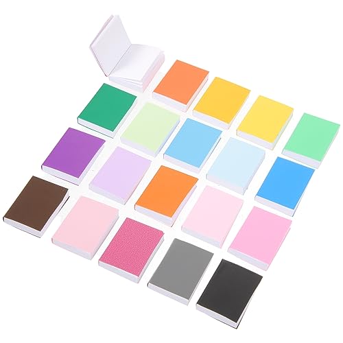 BESTonZON 20 Stück Mini Buch Ornamente Mini Hauszubehör Miniaturen Mini Puppenhauszubehör Miniatur Dinge Puppen Schlafzimmer Arbeitszimmer Miniatur Bücher Mini Versbücher von BESTonZON